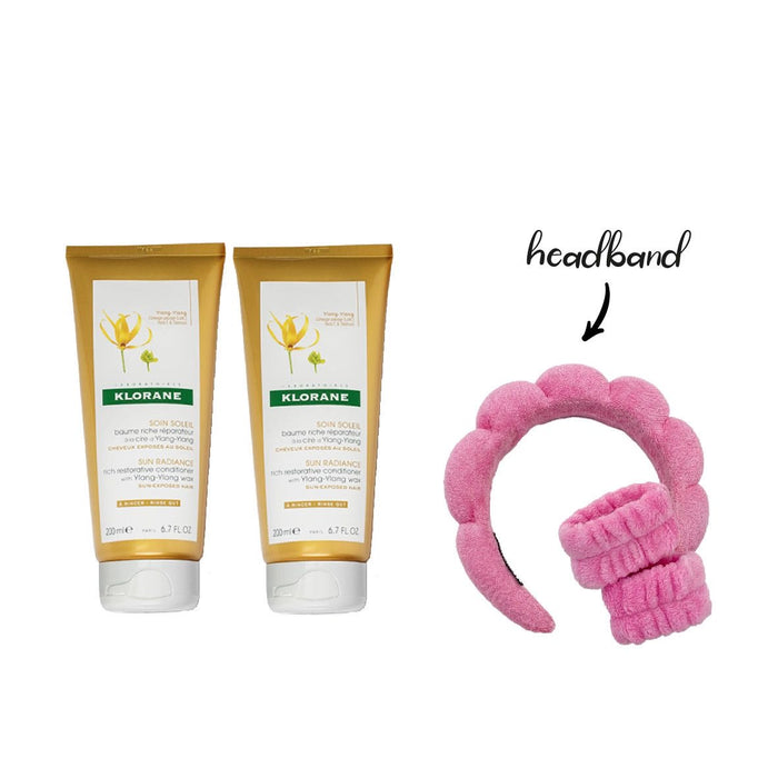 Klorane Y-Lang Conditioner 200MLx2+ free headband
