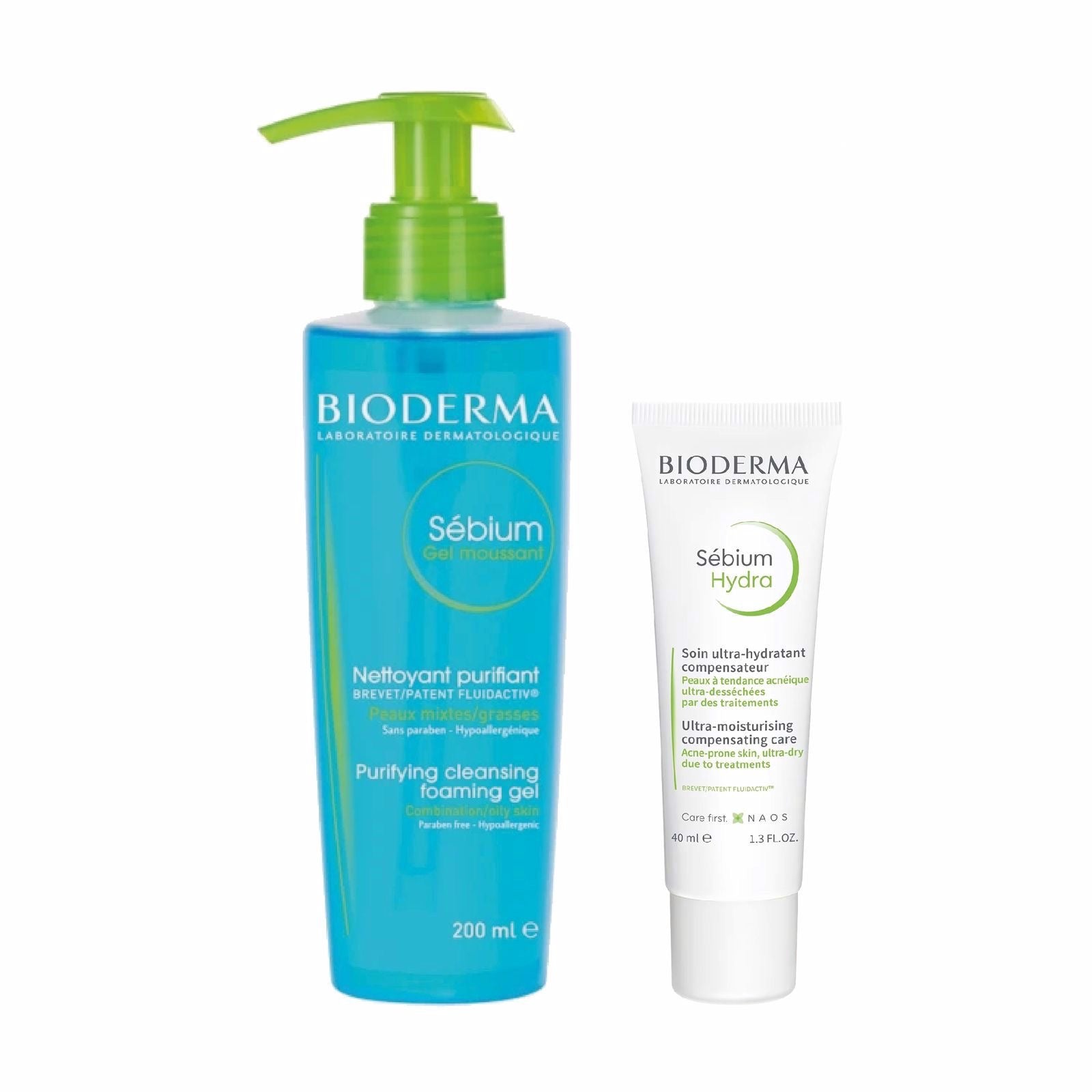 10% OFF BIODERMA SEBIUM GEL MOUSSANT 200ML+ BIODERMA SEBIUM HYDRA 40ML