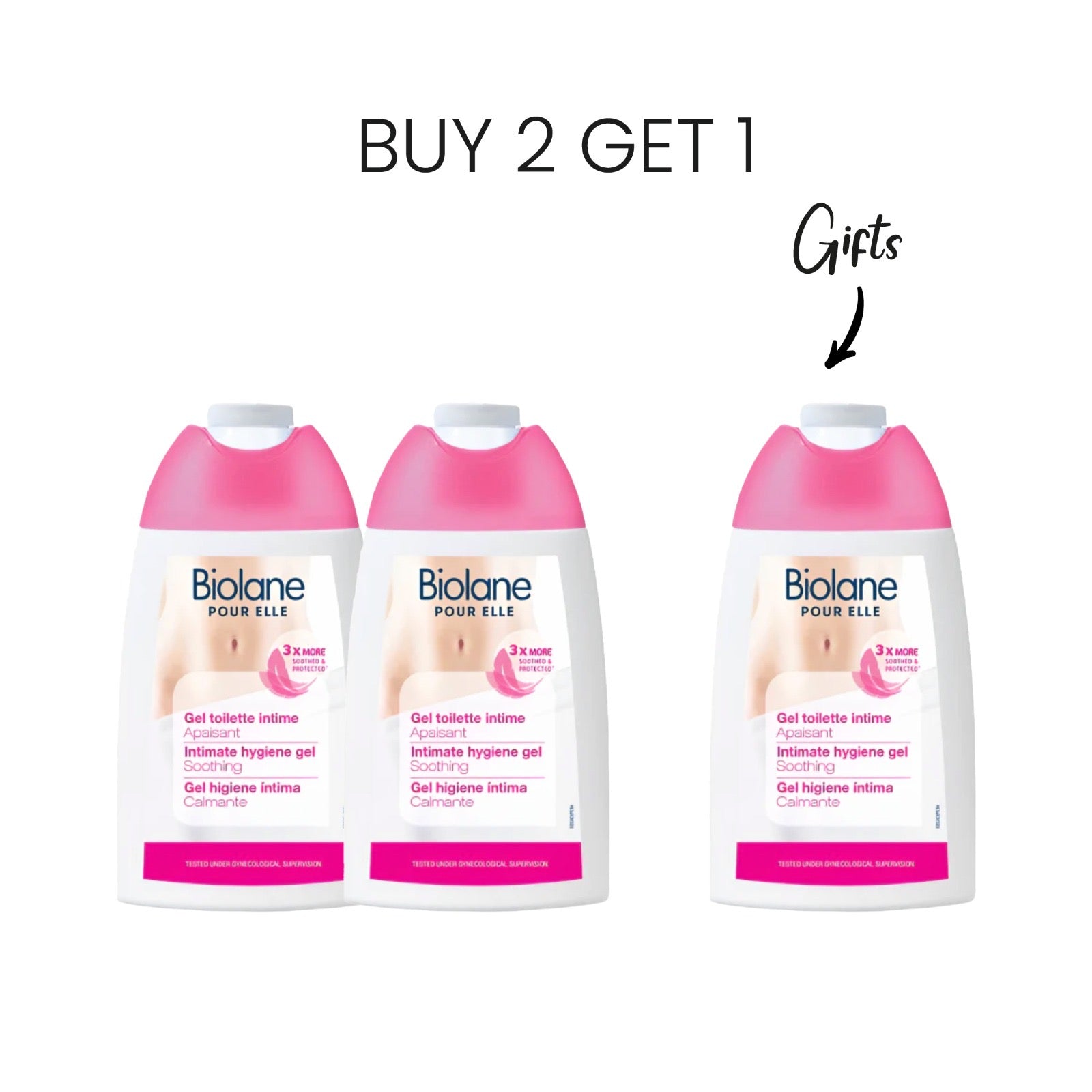 Buy 2 Get 1 FREE Biolane Intiate Hygiene Gel