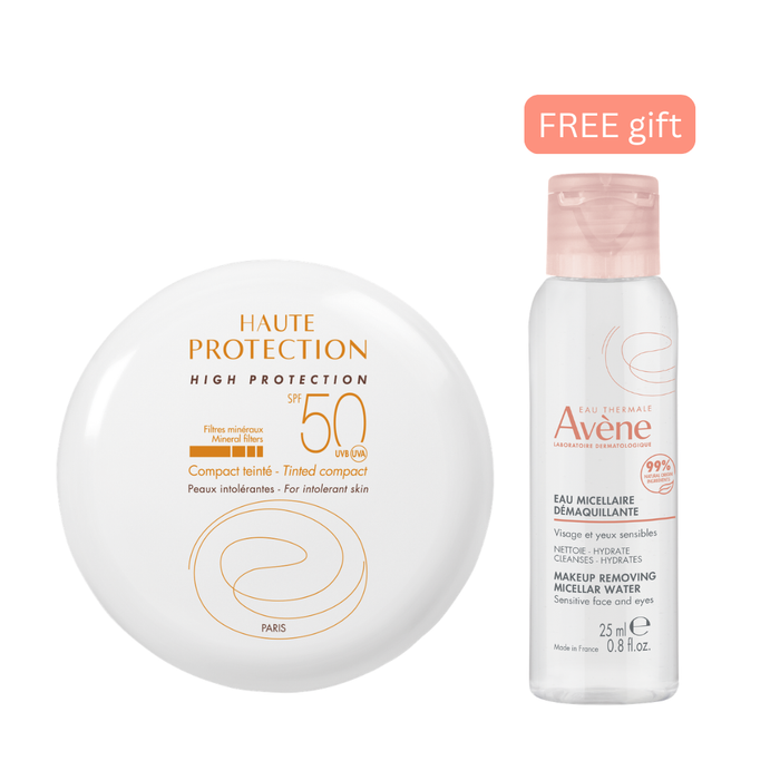 Avene High Protection Compact tinted, Sand, SPF 50 10g +Free Avene Micellar lotion 25ml