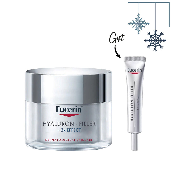 Eucerin HYALURON-FILLER 3x EFFECT CREAM DAY SPF15 50ML + FREE EUCERIN EYES 15ML