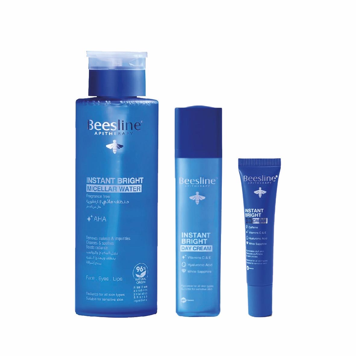 20% OFF BEESLINE INSTANT BRIGHT MICELLAIRE + Day Cream + Eye Cream