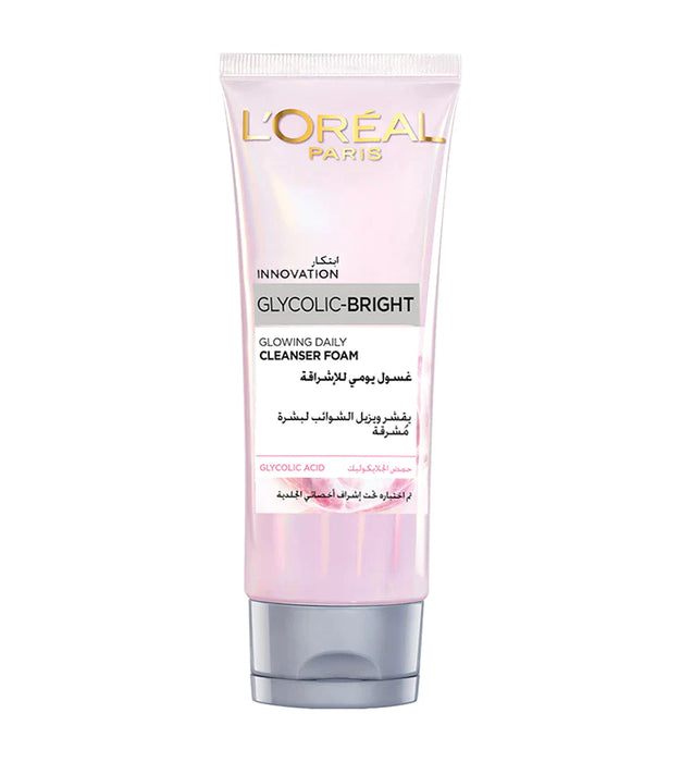 LOREAL GLYCOLIC BRIGHT INSTANT GLOWING FACE WASH 100ML