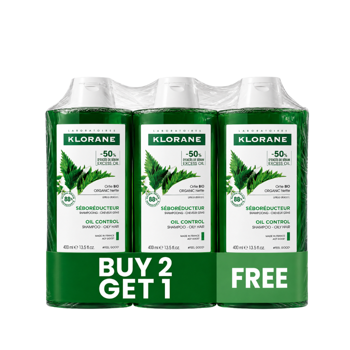 KLORANE Anti-Dandruff Shampoo With Galangal Buy 2 Get 1 FREE