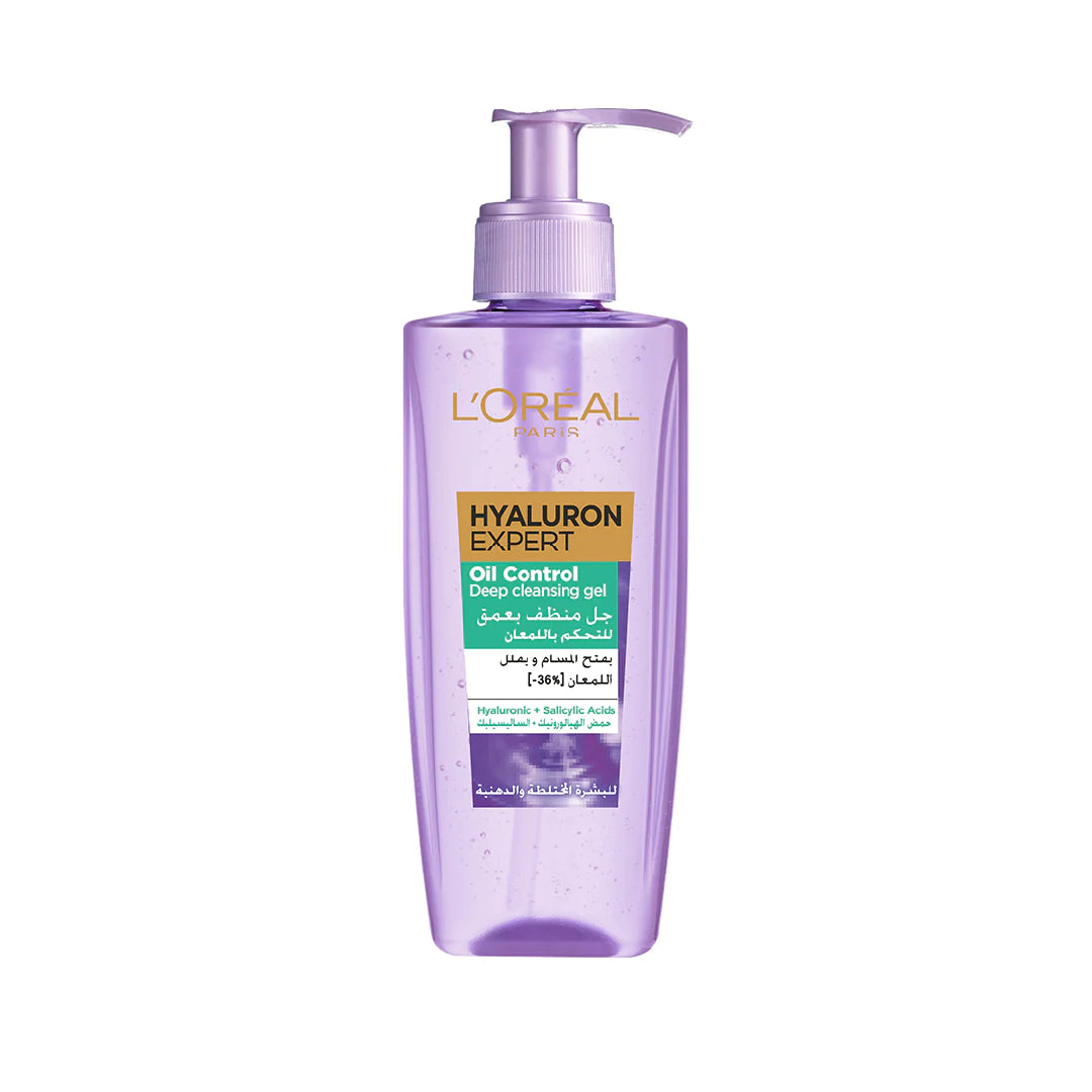 LOREAL HYALURON EXPERT OIL CONTROL DEEP CLEANSING GEL 200ML