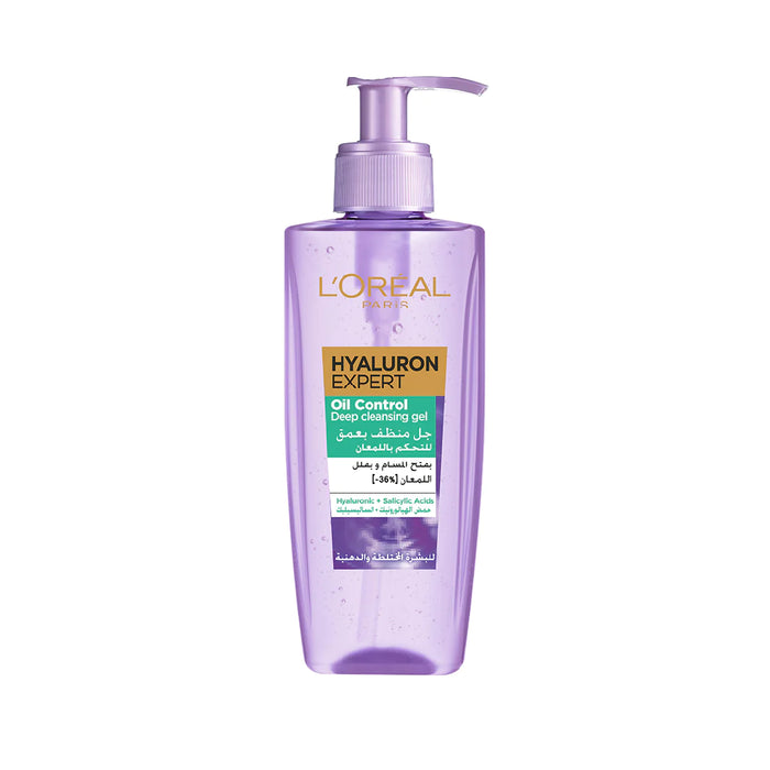 LOREAL HYALURON EXPERT OIL CONTROL DEEP CLEANSING GEL 200ML