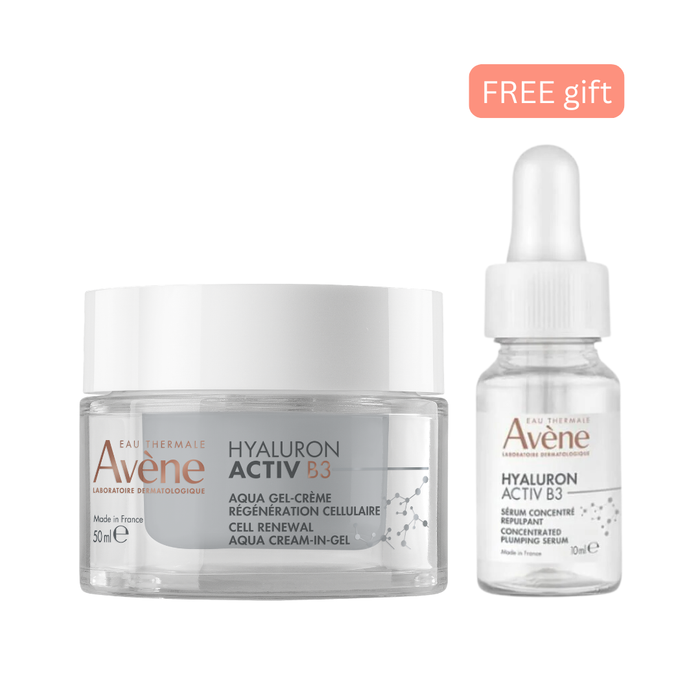 Avene Hyaluron Activ B3 Renewal Firming Aqua Cream-in-gel, 50ml + Free Hyaluron serum 10ml