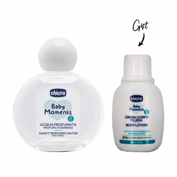 CHICCO SWEET PERFUMED WATER 100ML + FREE CHICCO BODY LOTION