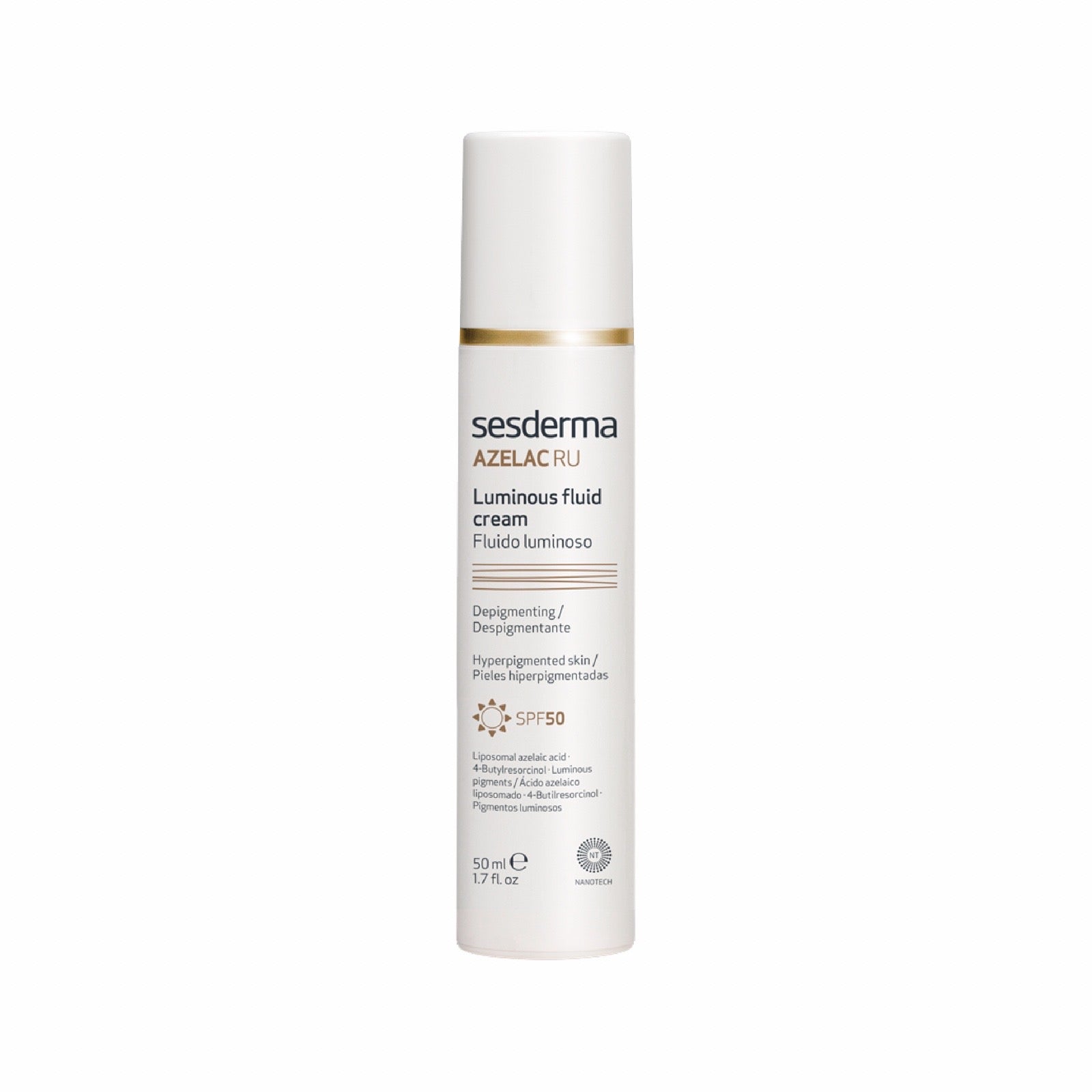 SESDERMA AZELAC RU LUMINOUS FLUID CREAM SPF 50+ 50ML