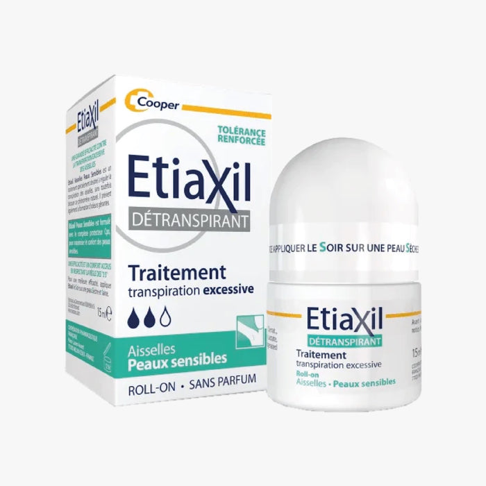 ETIAXIL ANTIPERSPIRANT SENSITIVE SKIN ARMPITS ROLL-ON 15ML