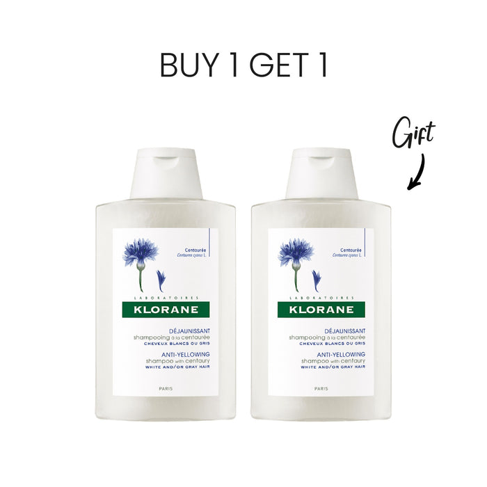Buy 1 Get 1 FREE KLORANE SHAMPOO REFLETS ARGEN CENTAUREE 200ml