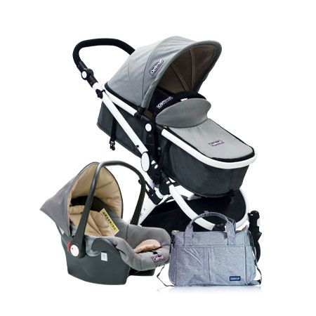 OPTIMAL Infant Car Seat + Stroller Set+ Mom & Baby Bag