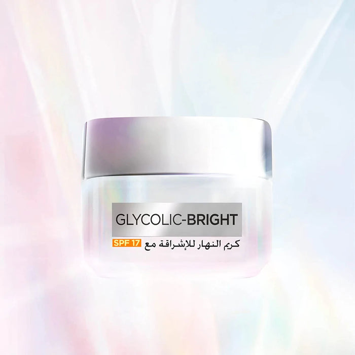 LOREAL GLYCOLIC BRIGHT GLOWING DAY CREAM SPF17 50ML