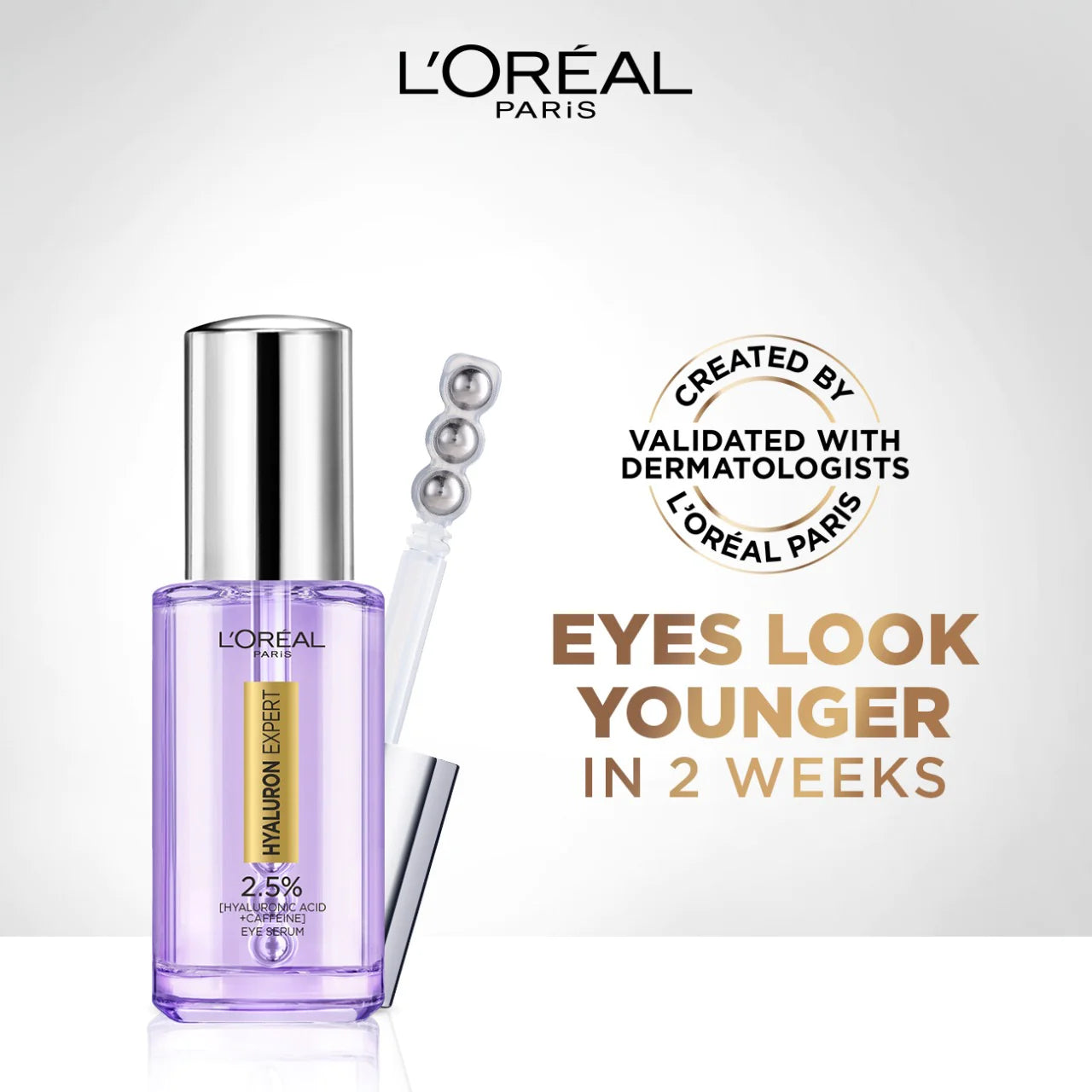LOREAL HYALURON EXPERT EYE SERUM WITH 2.5% HYALURONIC ACID & CAFFEINE 20ML