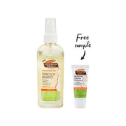 PALMER'S COCOA BUTTER FORMULA STRETCH MARK MASSAGE OIL 3.4OZ + FREE Sample Nursing Cream