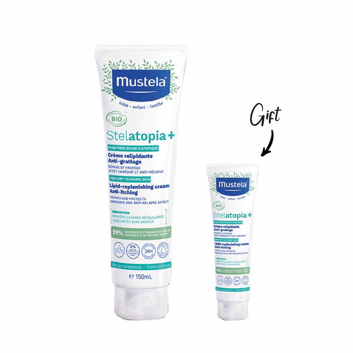 Mustela Stelatopia Plus Cream 150ML + FREE Sample