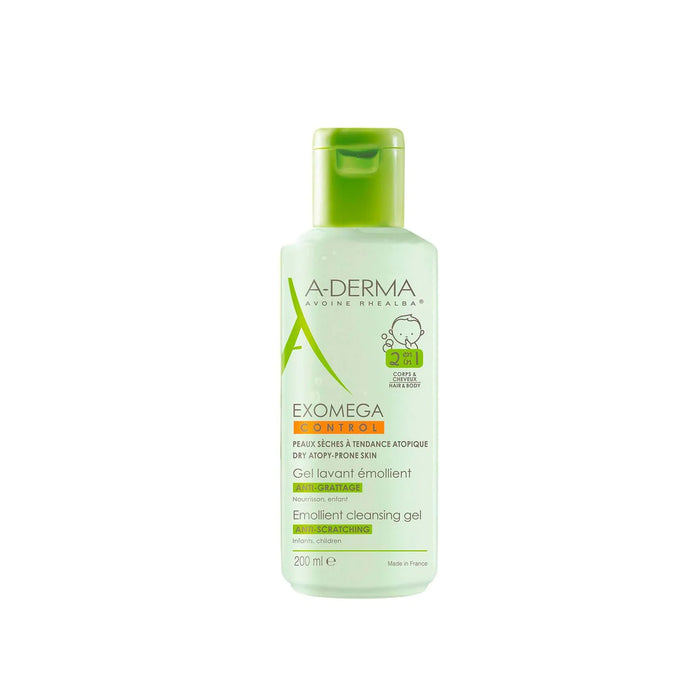 ADERMA EXOMEGA CONTROL GEL 2 IN 1 EMOLLIENT CLEANSING GEL 200ML