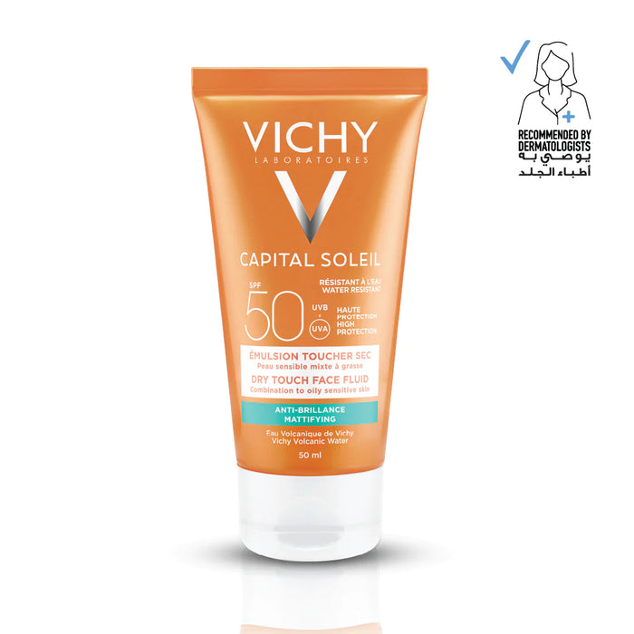 VICHY CAPITAL SOLEIL MATTIFYING FACE FLUID DRY TOUCH SPF50+ 5OML