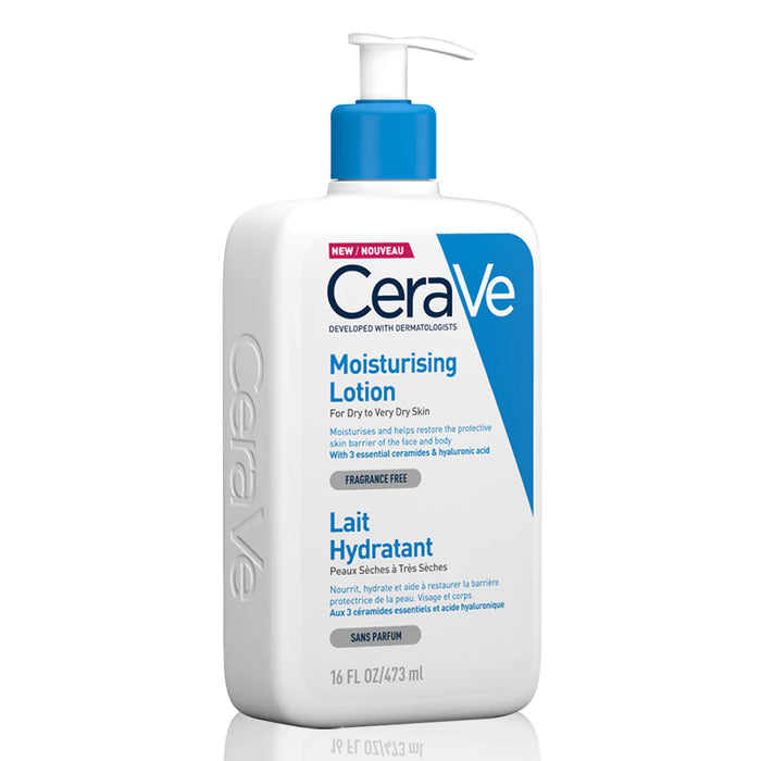 CERAVE MOISTURIZING LOTION | 24H BODY AND FACE MOISTURIZER FOR DRY TO VERY DRY SKIN 473ML