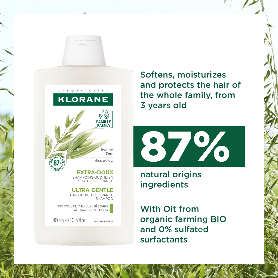KLORANE Ultra-Gentle Shampoo with Oat Milk Buy 2 Get 1 FREE