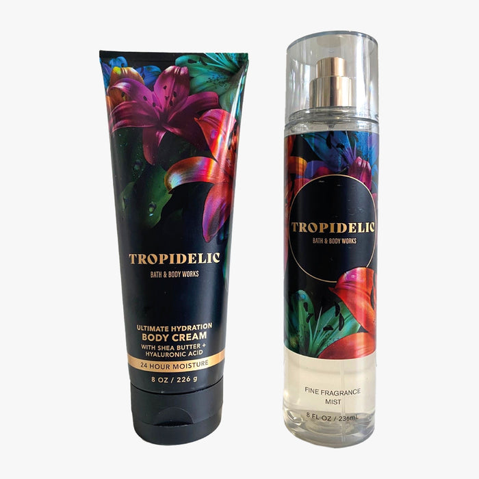 BATH & BODY WORKS TROPIDELIC BODY LOTION 226g + BODY MIST 236ml