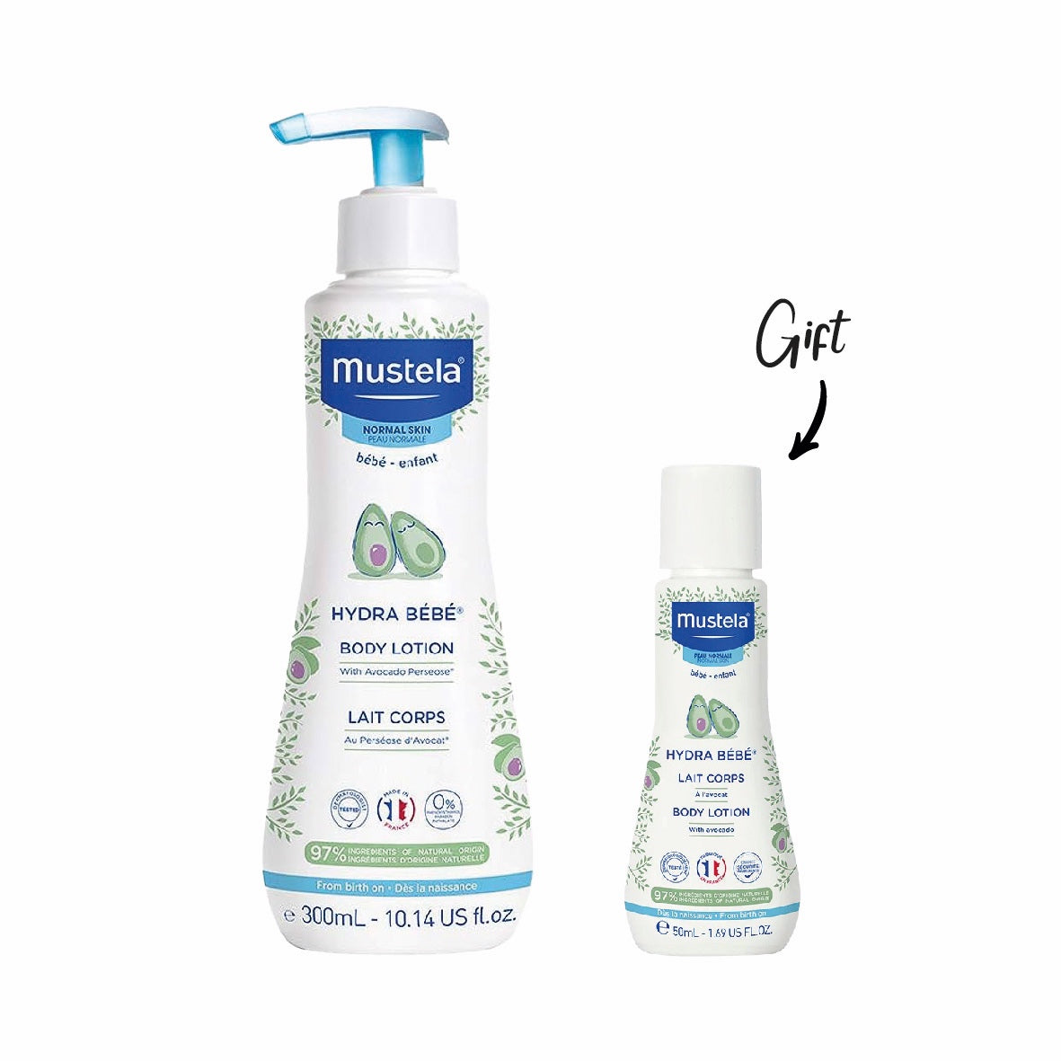 Mustela Body Lotion 300ML+ FREE Sample