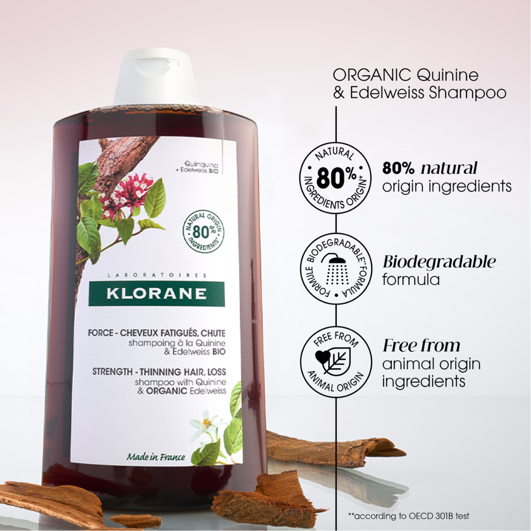KLORANE Strengthening & Revitalizing Shampoo with Quinine and B Vitamins 400ML Buy 2 Get 1 FREE