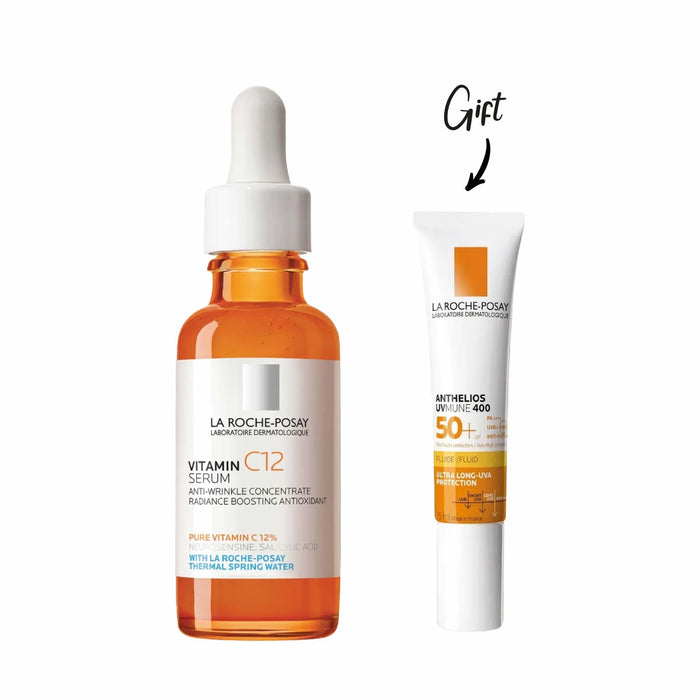 LA ROCHE POSAY PURE VITAMIN SERUM 30ML + FREE Anthelios UvMune 400 15ML