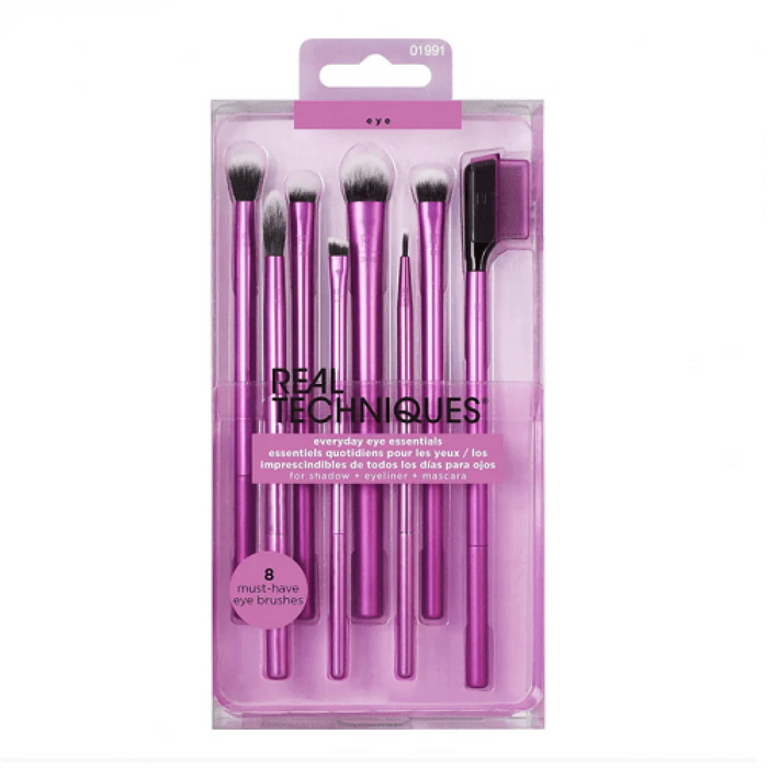 REAL TECHNIQUES EVERYDAY EYE ESSENTIALS BRUSH KIT X 8