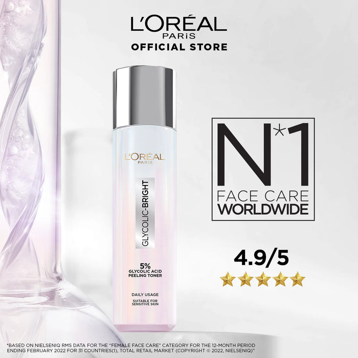 LOREAL 5% GLYCOLIC ACID PEELING TONER FOR INSTANT GLOWING SKIN