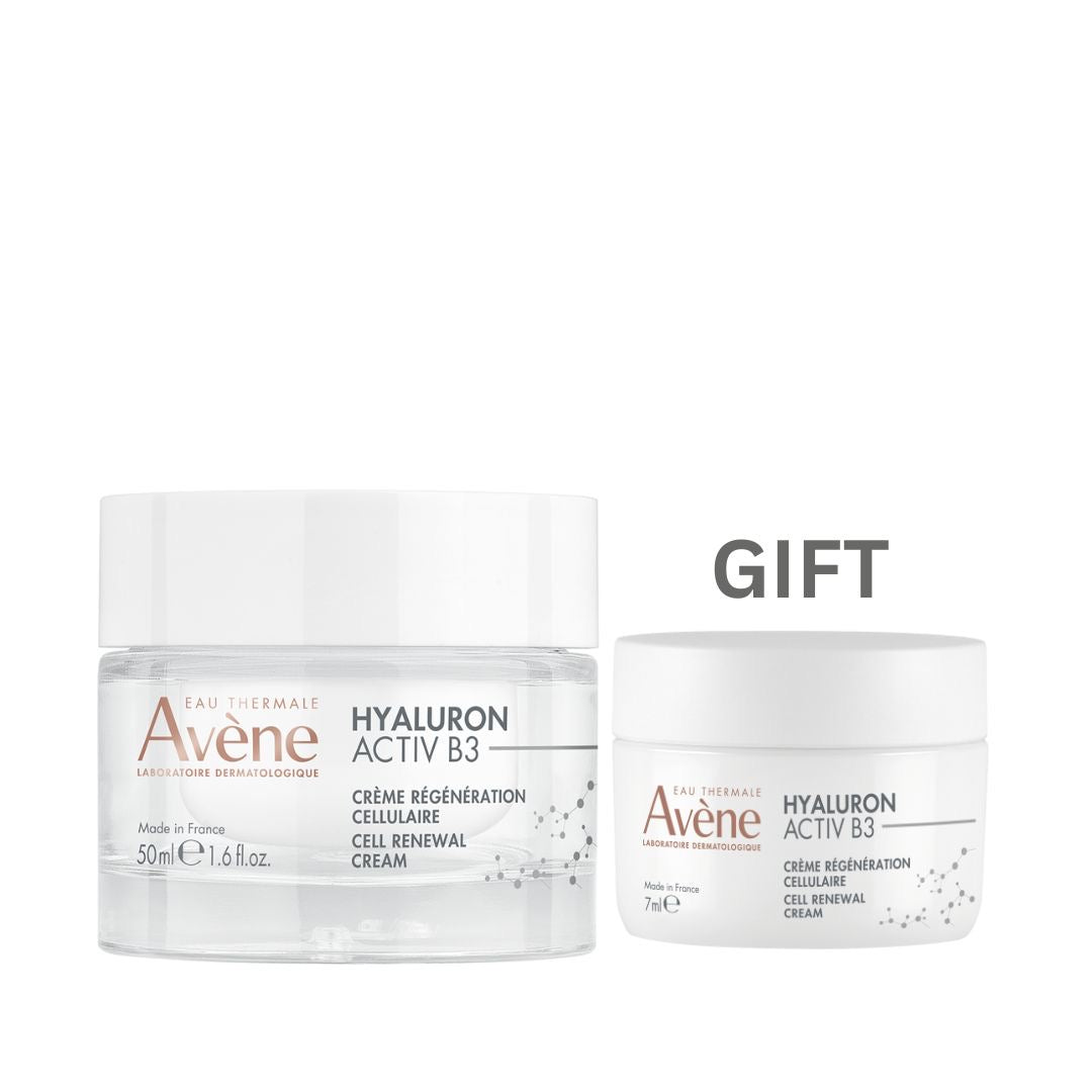AVENE HYALURON ACTIV B3 CREME REGENERATION CELLULAIRE POT RECHARGEABLE 50ML + FREE Sample