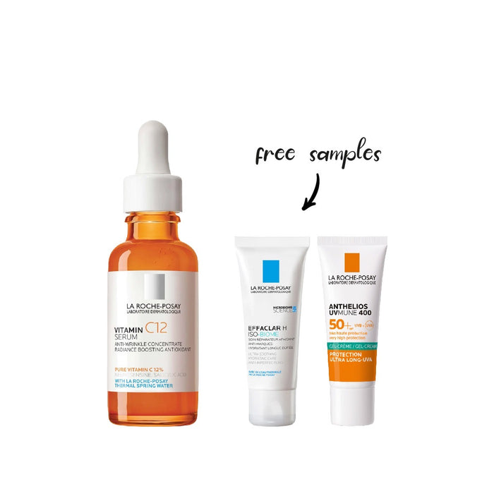 LA ROCHE POSAY PURE VIT C SERUM 30ML+ 2 FREE Samples