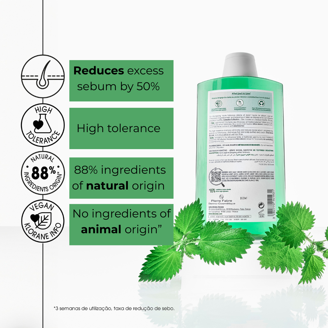 KLORANE Shampoo With Ortie Buy 2 Get 1 FREE