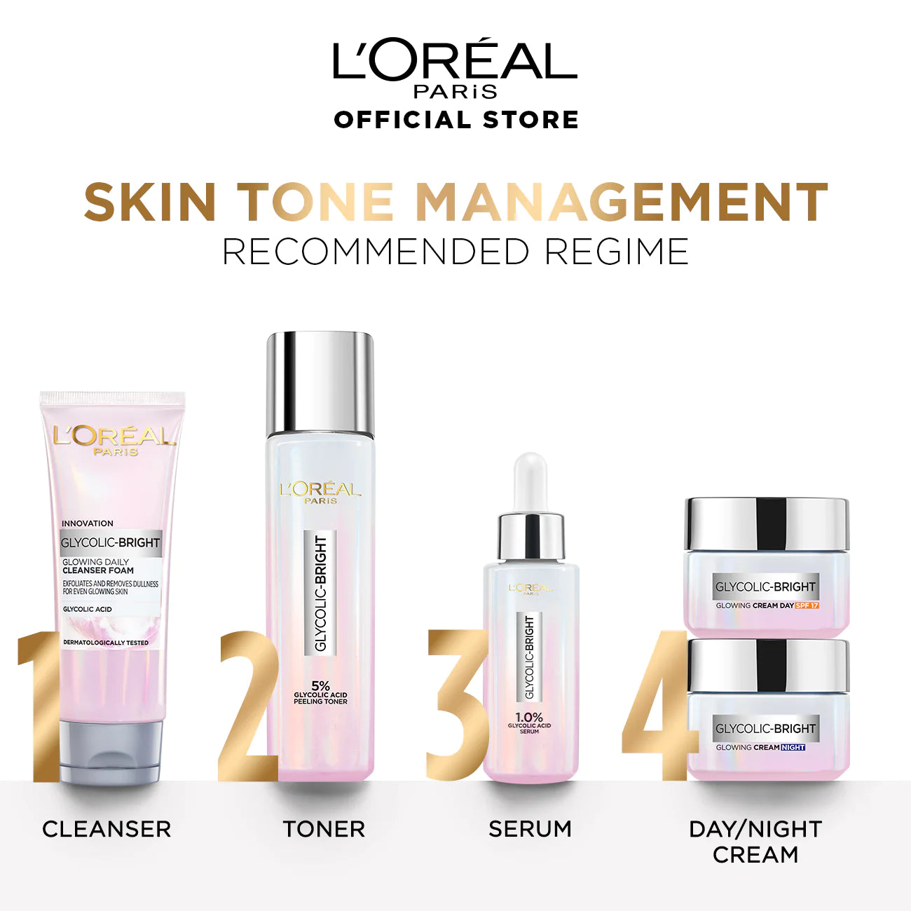 LOREAL 5% GLYCOLIC ACID PEELING TONER FOR INSTANT GLOWING SKIN