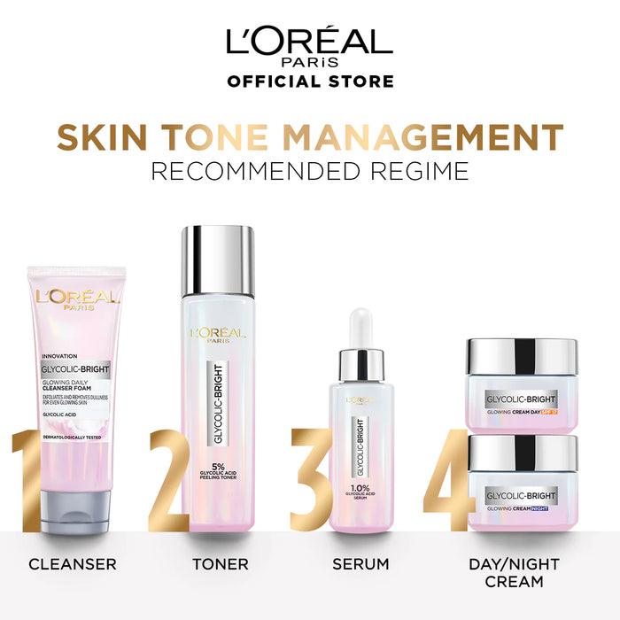 LOREAL 5% GLYCOLIC ACID PEELING TONER FOR INSTANT GLOWING SKIN