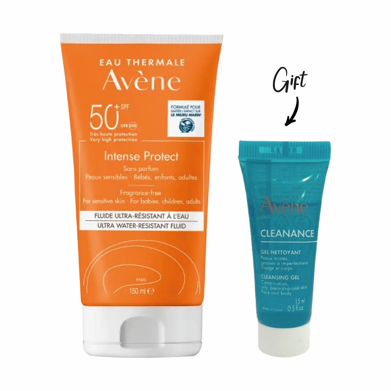 AVENE INTENSE PROTECT 50+ VERY HIGH PROTECTION 150ML FLUID+ FREE SAMPLE
