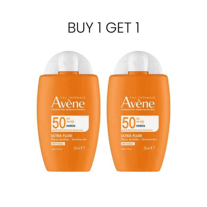Avène Ultra Light Fluid Invisible SPF50 Sunscreen Buy 1 Get 1 Bundle
