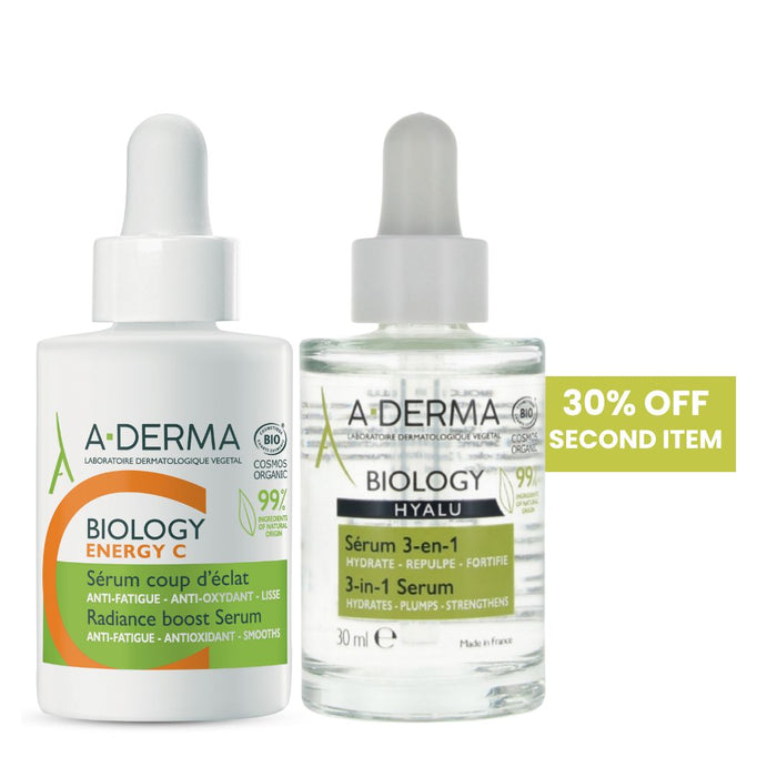 Aderma Biology Energy C Serum 30ML+ Aderma Biology Hyalu 3 in 1 Serum 30ml