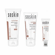 SOSKIN HYDRAWEAR GEL CREAM SOIN HYDRATANT TEXTURE LEGERE 60ML +SOSKIN HYDRAWEAR MOUSSE NETTOYANT 100ML+ SOSKIN HYDRAWEAR EYE CREAM 15ML