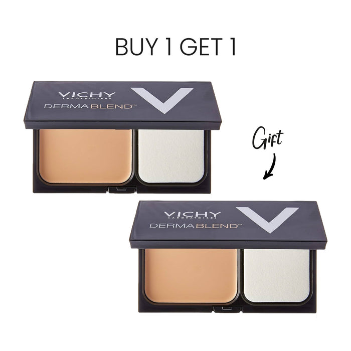 Vichy Dermablend Compact Foundation 55 Bronze Buy 1 Get 1 FREE