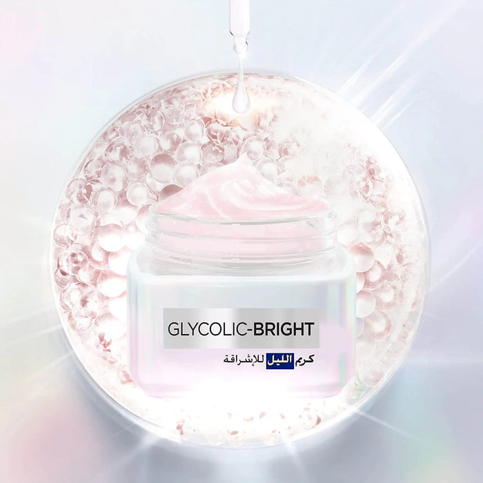 LOREAL GLYCOLIC BRIGHT GLOWING NIGHT CREAM 50ML