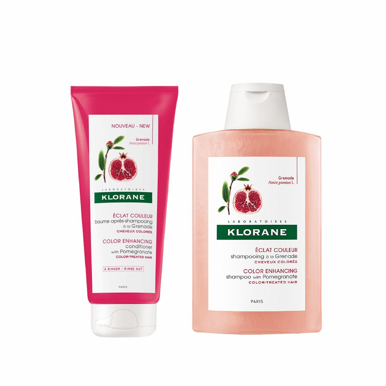 Klorane Shampoo Grenade 200ML+ Conditioner Grenade 200ML+ free headband