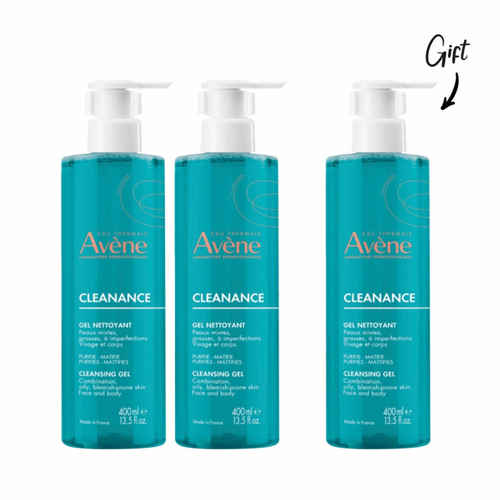 Buy 2 AVENE CLEANANCE GEL NETTOYANT 400ML GET Avene Cleanance Gel 400ML FREE