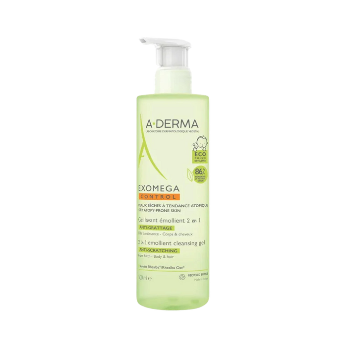 ADERMA EXOMEGA CONTROL GEL 2 IN 1 EMOLLIENT CLEANSING GEL 500ML