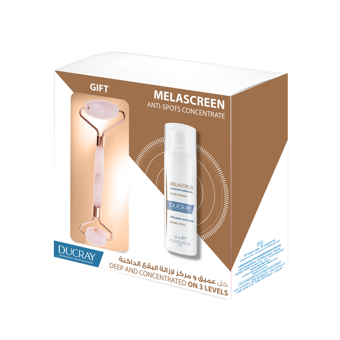 DUCRAY MELASCREEN ANTI-SPOT CONCENTRATE 30ML + FREE FACE ROLLER