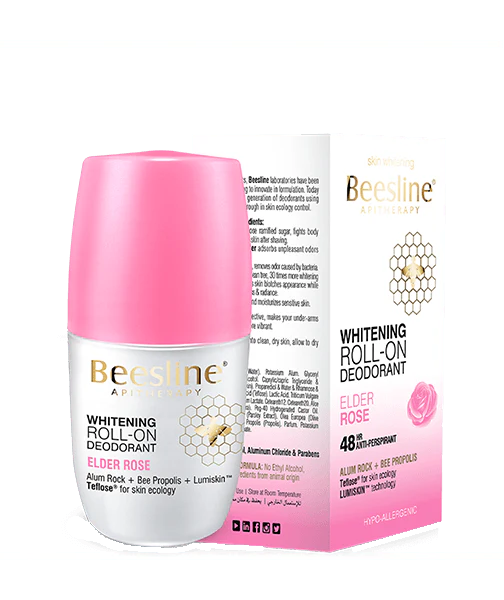 BEESLINE WHITENING ROLL-ON DEODORANT - ELDER ROSE 50ML