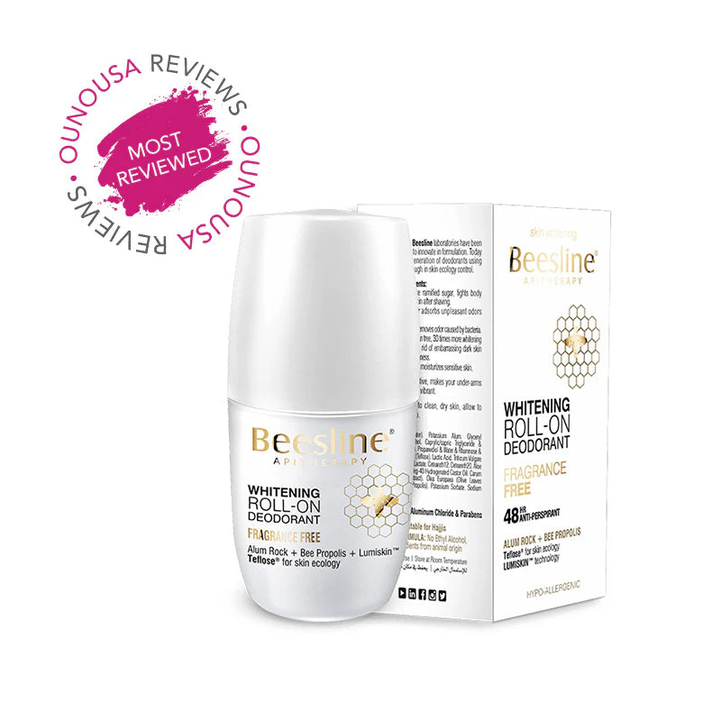BEESLINE WHITENING ROLL-ON DEODORANT - FRAGRANCE FREE
