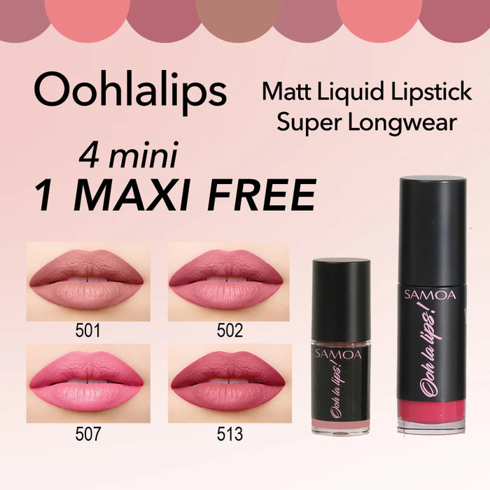 SAMOA 4 Mini Ooh la lips + 1 Maxi Free