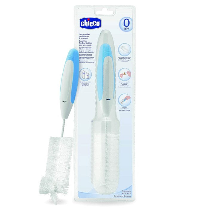 CHICCO Brush Set for Feeding Bottle & Accessories - 3 in 1