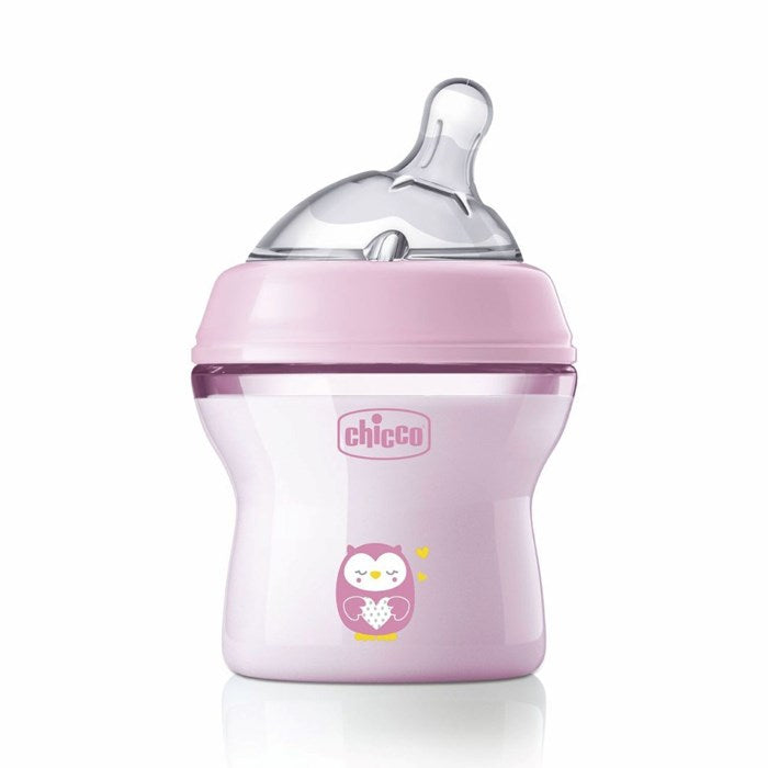 CHICCO NaturalFeeling Bottle 150ml Soft Flow 0+ Colored